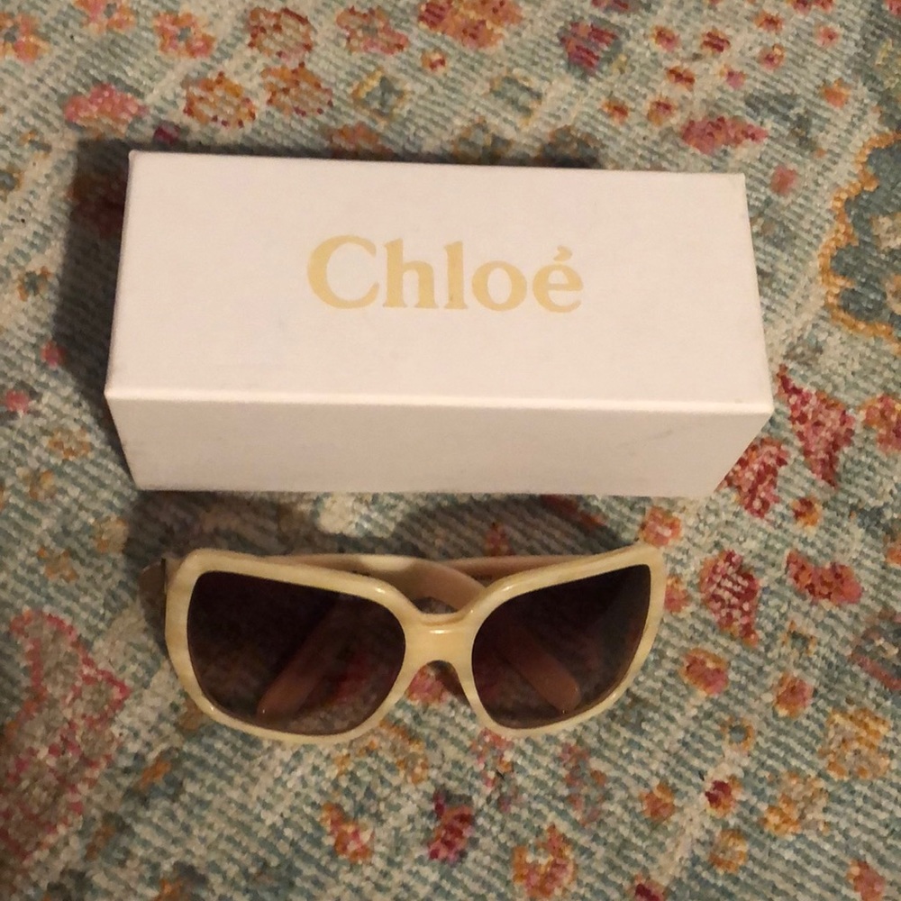 Chloe Beige Sunglasses Authentic